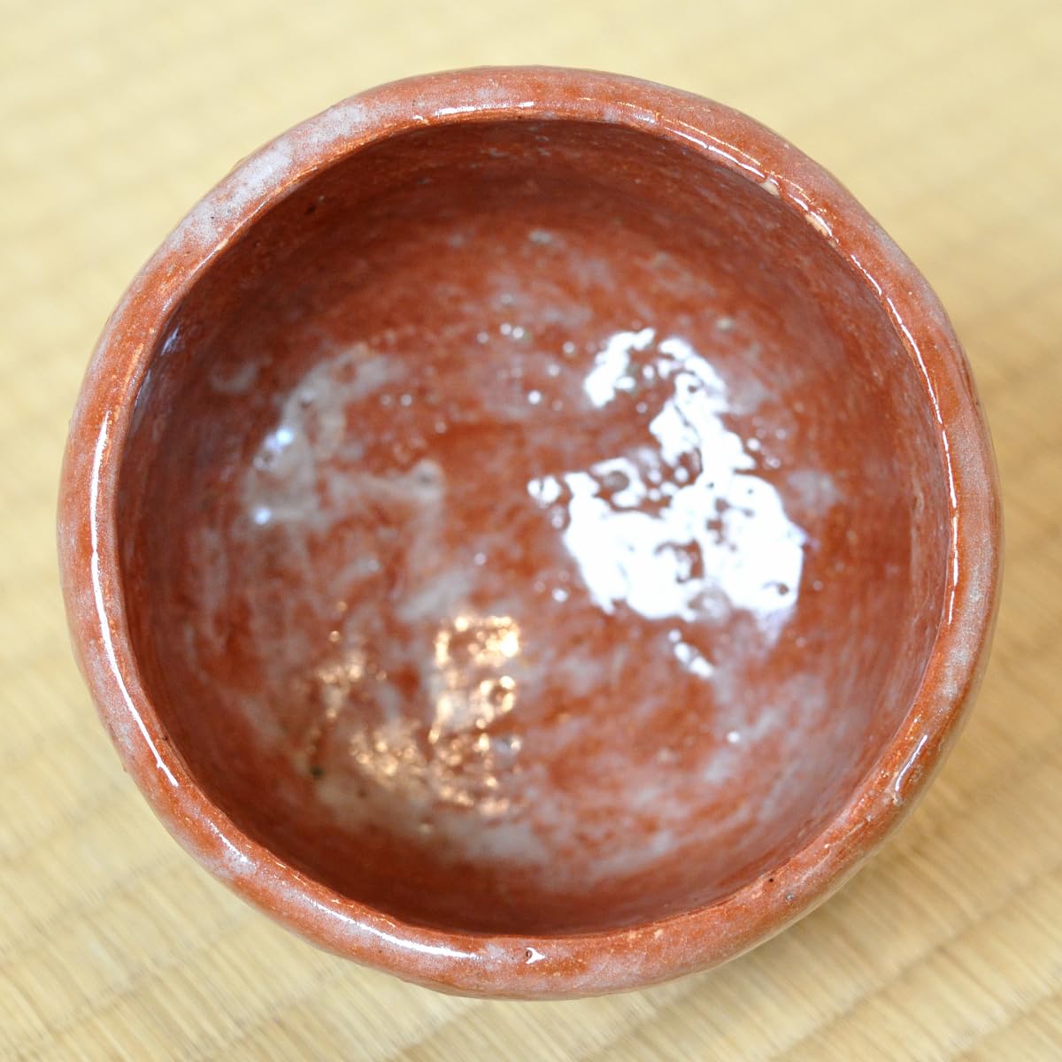 Amazon.co.jp: 有節萬古 森有節 赤茶碗 摘山堂 （ 萬古焼 赤楽茶碗 