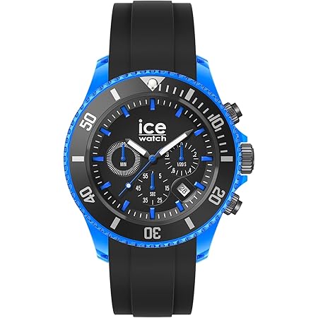 Ice-Watch - ICE chrono Trilogy - Zwart herenhorloge met kunststof band - 021600 (Medium