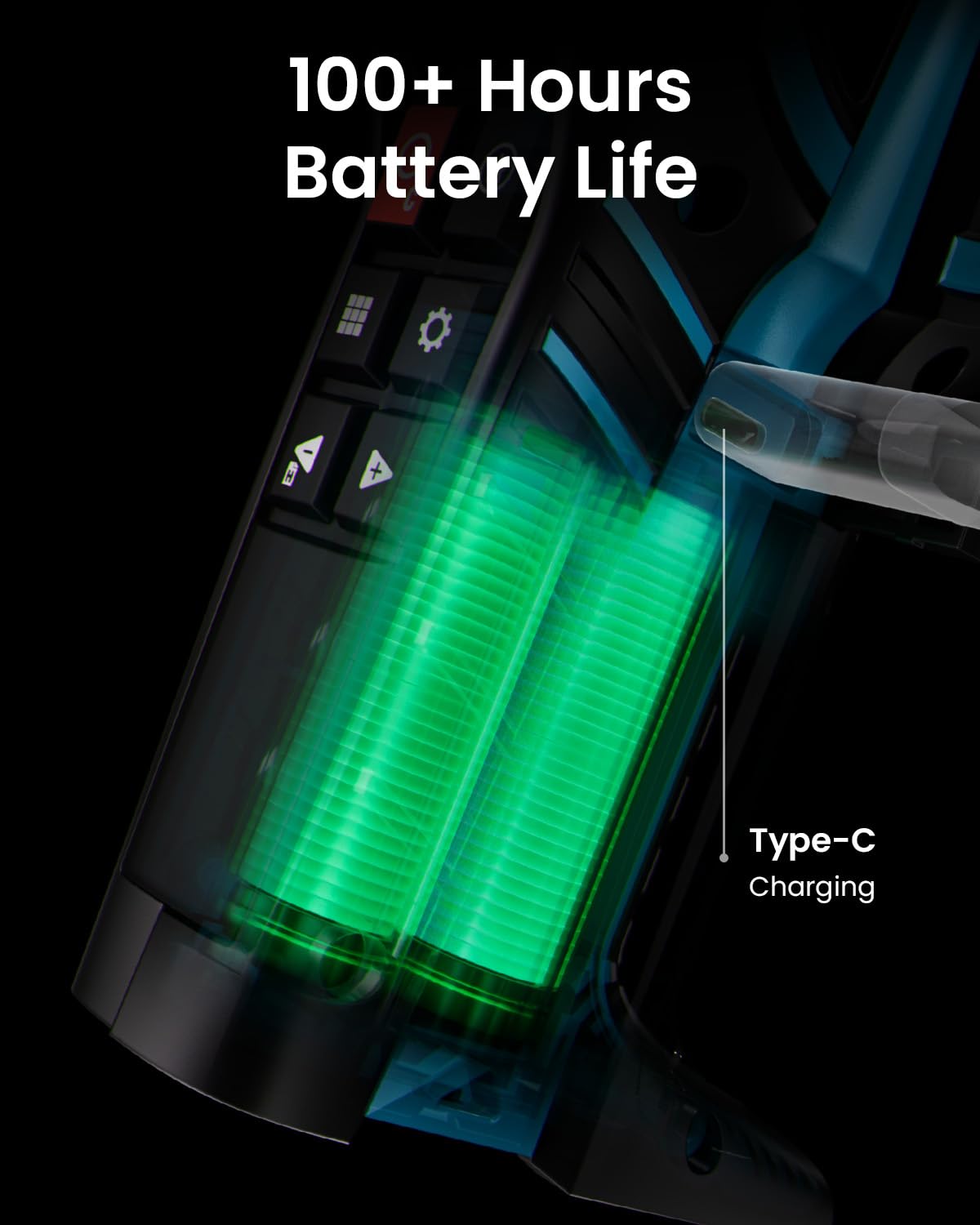 ACEGMET DTX10 Digital Tape Measure - Laser Measurement Tool & Auto Lock Tape with Instant Digital Readout, Green Aligning Laser & Incremental Measurement, USB C Rechargeable | Swappable Battery