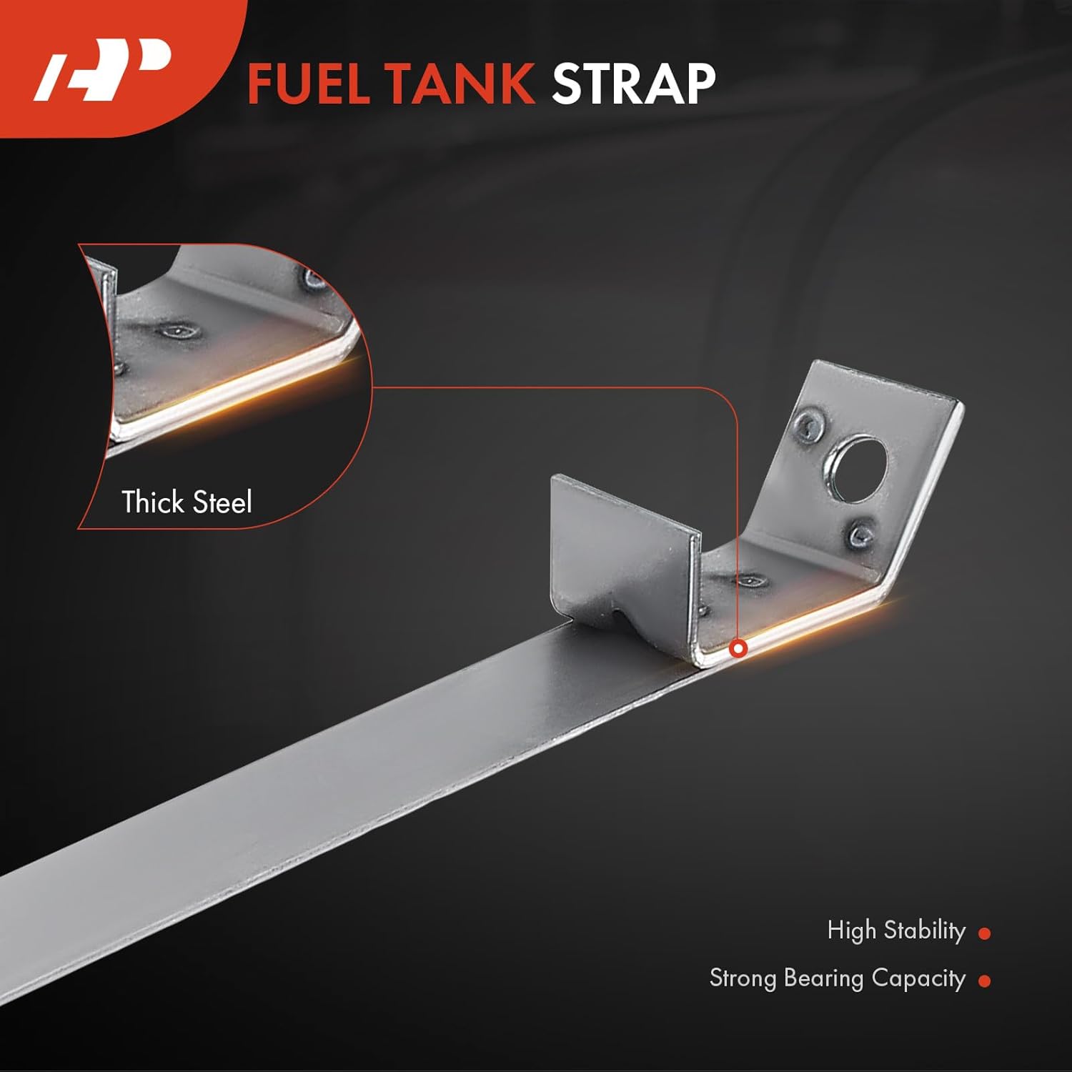 A-Premium Fuel Tank Straps Compatible with Chevrolet Tracker 1999-2008 Suzuki Grand Vitara 1999-2005 Vitara 1999-2004 XL-7 2002-2006 2-PC Set