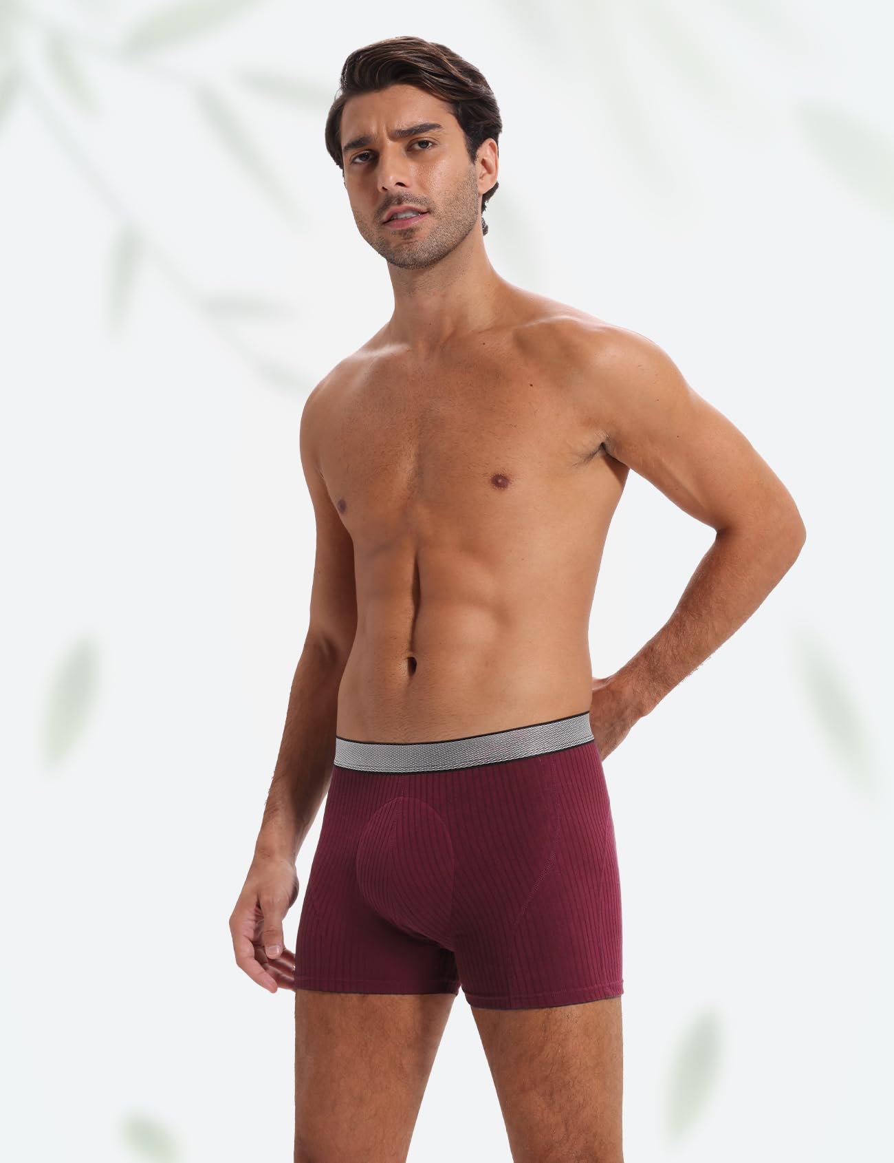 Carer Confezione da 3 Boxer per Incontinenza Uomo in Bambù 160 ml Capacità di Assorbimento Biancheria Intima Lavabile Antiperdita Morbida Traspirante Riutilizzabile Rosso, Taglia M - 3