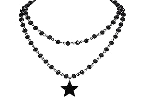 Gothic Layered Star Choker Necklace: Enhance Your Dark Aesthetic
