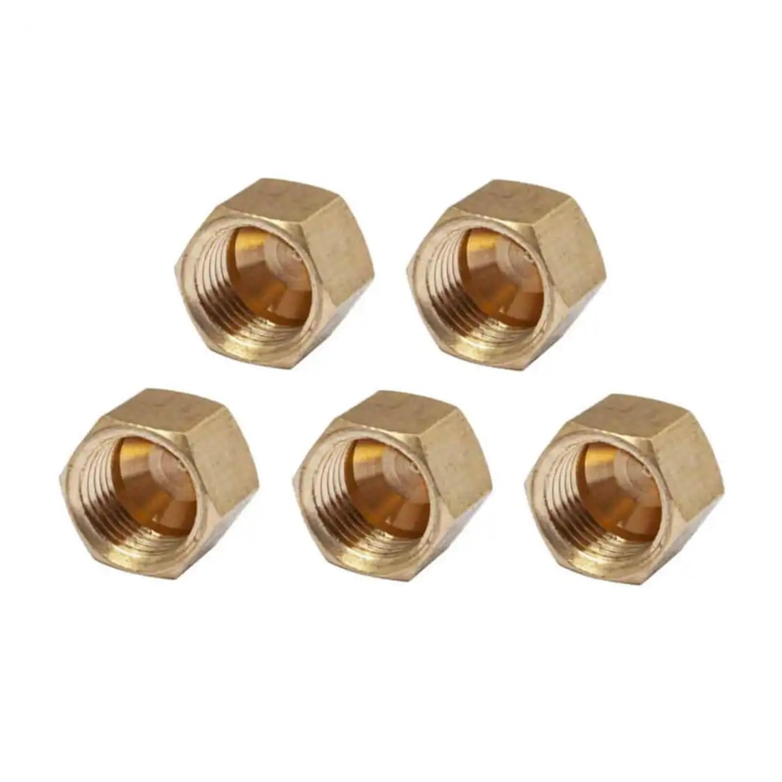 Tapa de válvula de retención con Tapa de compresión de latón de 1/4", Accesorio de compresión de latón(Pack of 60)