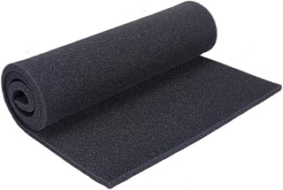 Hoja de filtro de aire de espuma de carbón activado, almohadilla de esponja cortable negra de 1 m para campana extractora, aire acondicionado y purificador de RV, eliminación de olores de