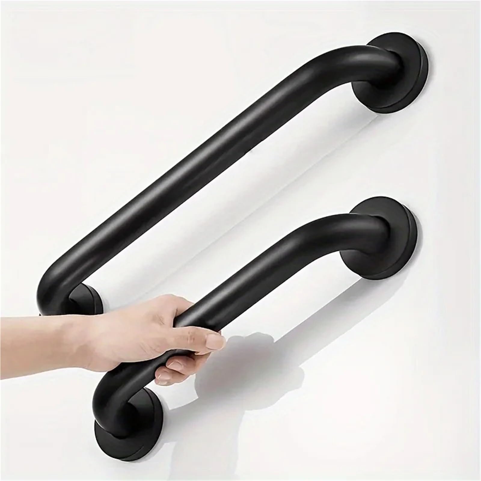 Maniglie Toilette per disabili in Alluminio Spaziale, Bagno Senza Barriere con corrimano per Anziani, Sicuro e Antiscivolo(30cm)