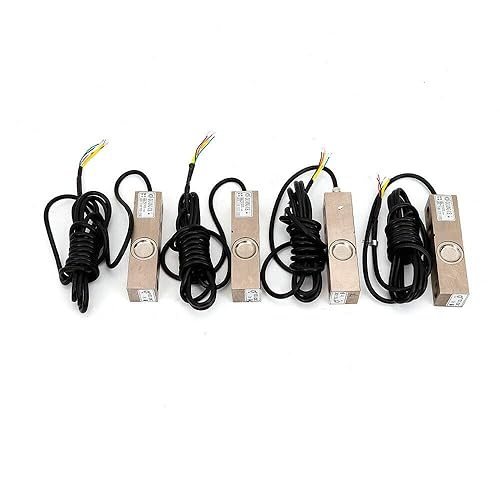 Miniatura 4 de TFCFL 4 x 4410 lb Kit de báscula de ganado, kit de báscula de celda de carga de compresión de haz de acero con caja de conexiones e indicador de