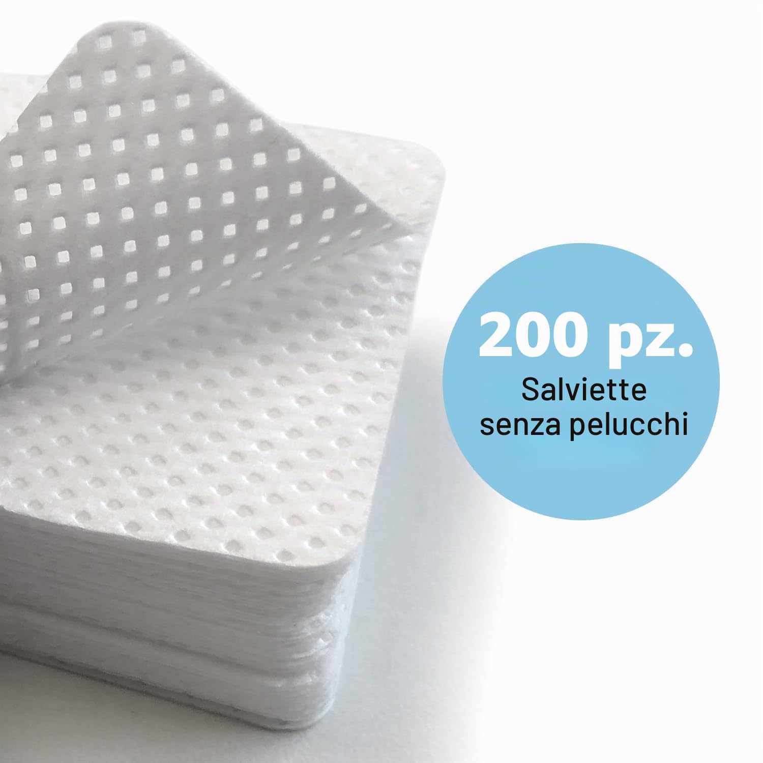 Mylee Salviette per unghie prive di lanugine, 200 pezzi, cuscinetti morbidi per la rimozione di manicure e pedicure, salviette assorbenti, ideali per uso professionale e domestico