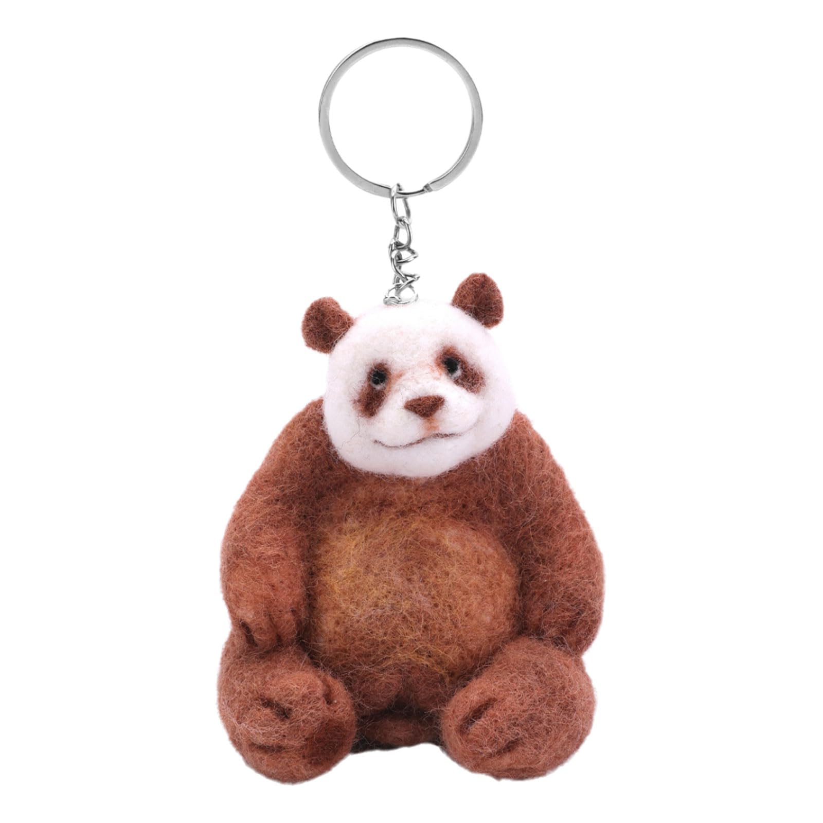 Hsioluted Panda Animal Needle Felting Supplies for Beginner Little Panda Needle Felting Set with Instruction Wool Roving Wool Felted Animals