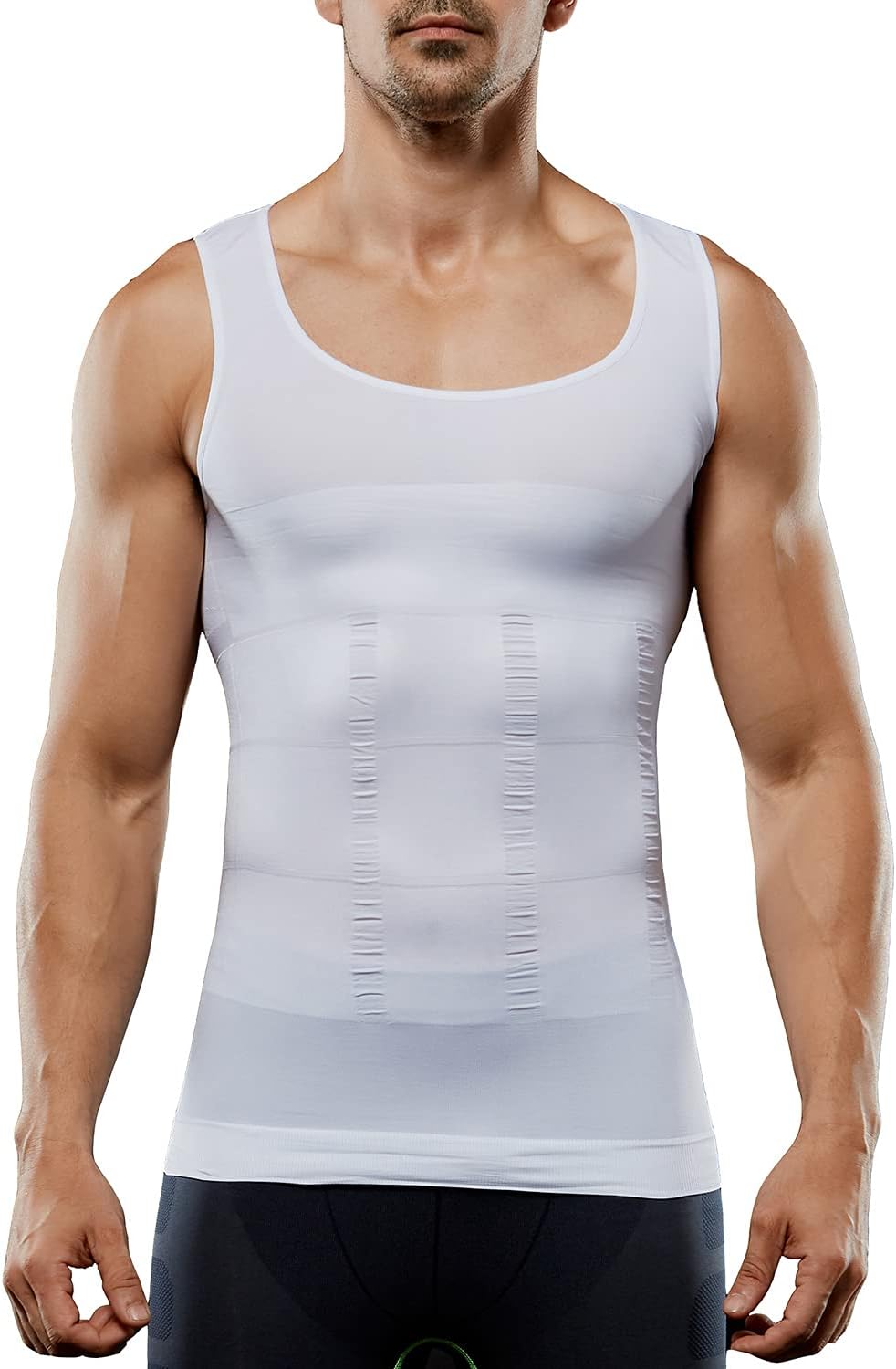 Men's Compression Shirt Sleeveless Slimming Vest Tummy Tank Top Body Shaper Abs Abdomen Shaperwear Seamless