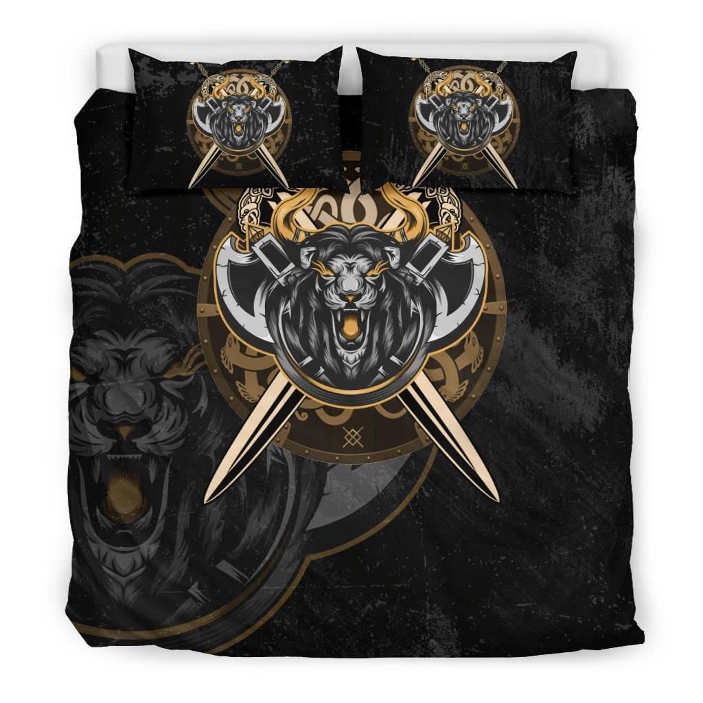 Parure de lit Viking 228x228cm pour une chambre style manoir médiéval