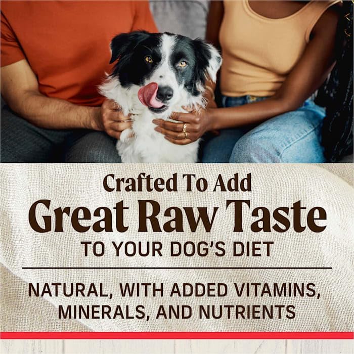 Merrick Healthy Grains Beef and Brown Rice Raw-Coated Kibble High Protein Freeze-Dried Dog Food, 4 lbs.