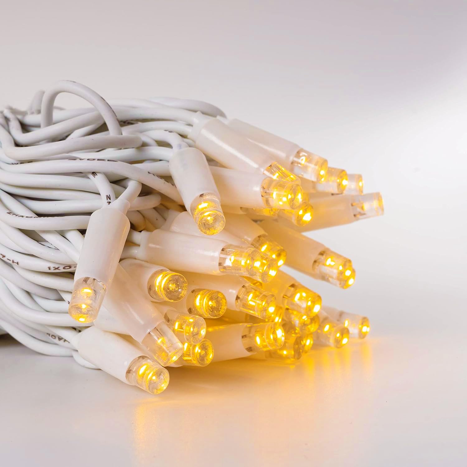 HAND - Luci Di Natale da Esterno Professionali a Risparmio Energetico e Alta Impermeabilità - Luminarie Natalizie da Esterno (Bianco Caldo, 20 Metri (200 LED))