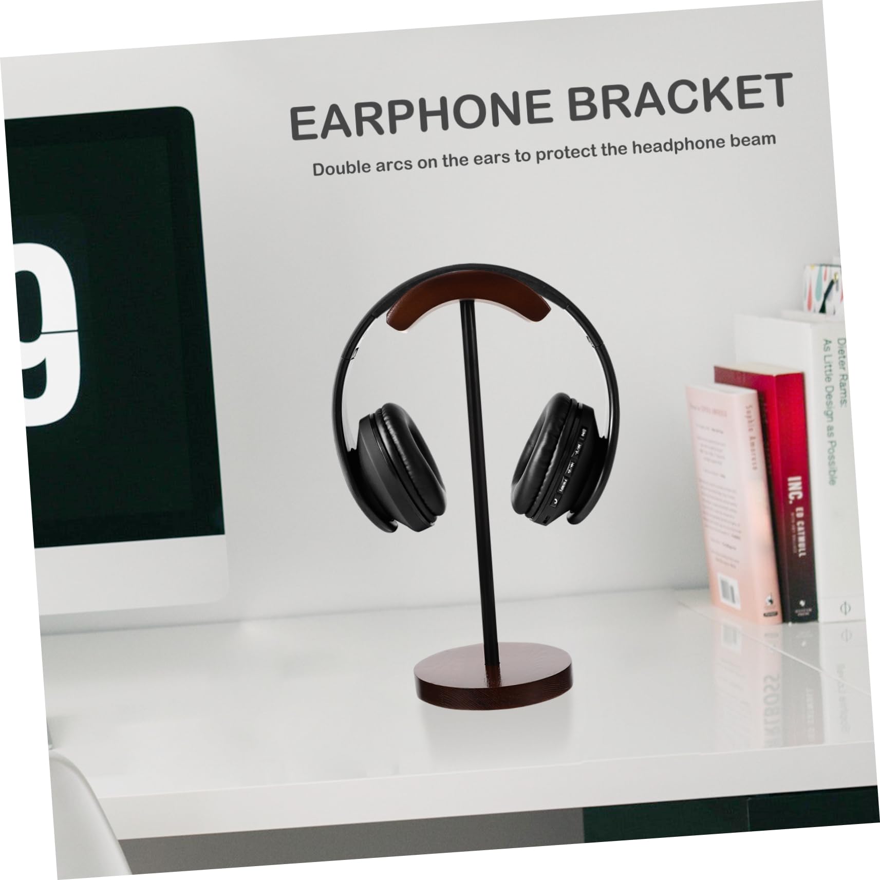 Soporte para Auriculares De Madera Soporte para Auriculares Soporte para Auriculares De Escritorio para El Hogar Y La Oficina