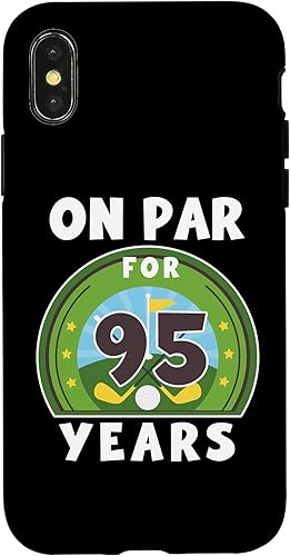 Miniatura 1 de iPhone XXS Birthday Golf On Par 95th Birthday Turning 95 Year Old Bday Case
