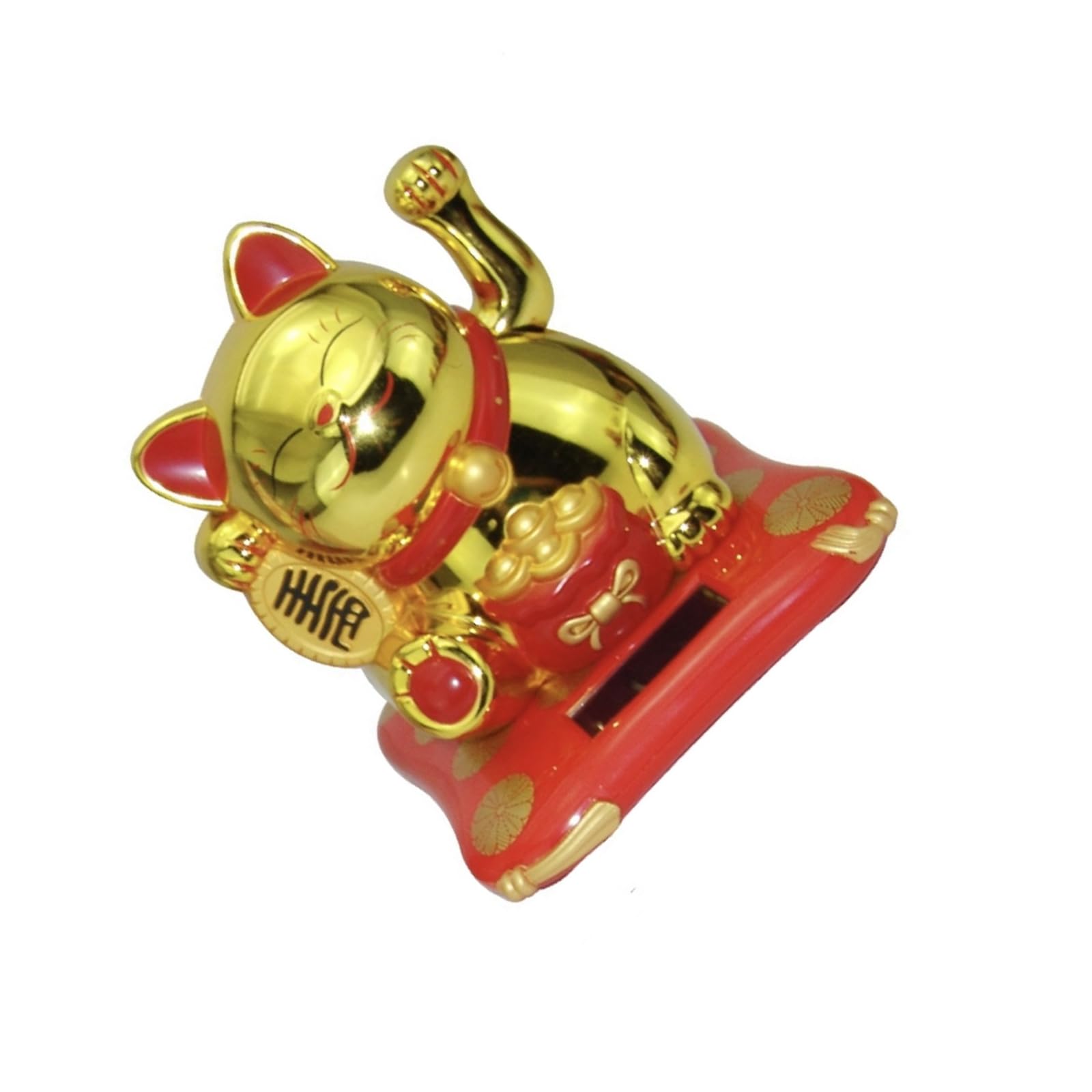 HDOYTXXM Maneki Neko Car Deck with Solar Charging Denial Battery Required Japanese Wealth Puss Auto Display Addition for Telecommute Battery Complimentary Solar Successful Puss Display Deck