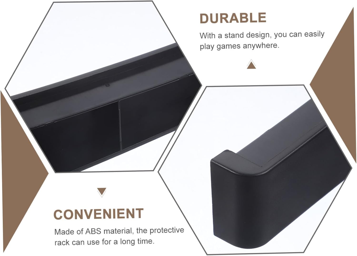 Game Console Horizontal Base Stand for Sturdy Holder Easy Installation Prevents Tipping and Scratches for