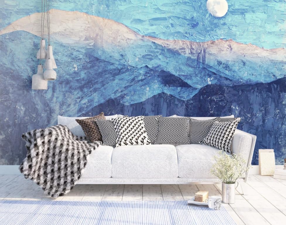 Papier peint intissé montagnes pour couvrir un grand mur de salon - 3