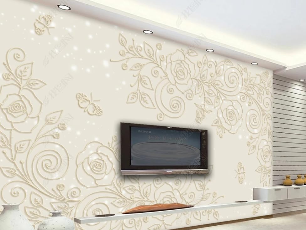 Poster géant mural fleurs pour salon et restaurant papier peint panoramique 450x315cm