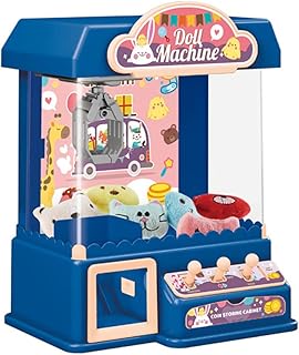 LICHENGTAI Claw Machine Candy Grabber Candy Vending Machine Doll Dispenser Machine Game Doll Grab Machine with Light Music, Motor Skills Toy Gift for Kids Boys Girls