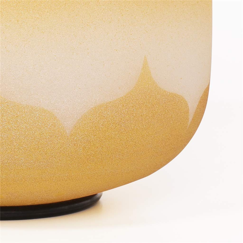 Kryształowa misa dźwiękowa, Frosted Gold 8-inch Crystal Singing Bowls Set 440Hz Notes C/D/E/F/G/A/B For Meditation(440Hz Note E)