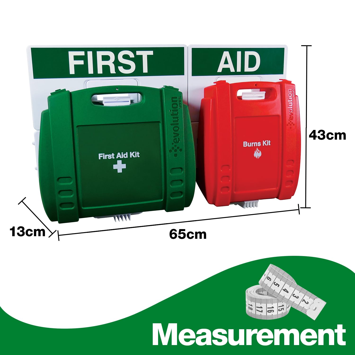 Safety First Aid Group Evolution First Aid & Burns Point, Large, 43 x 65 cm Fully Stocked