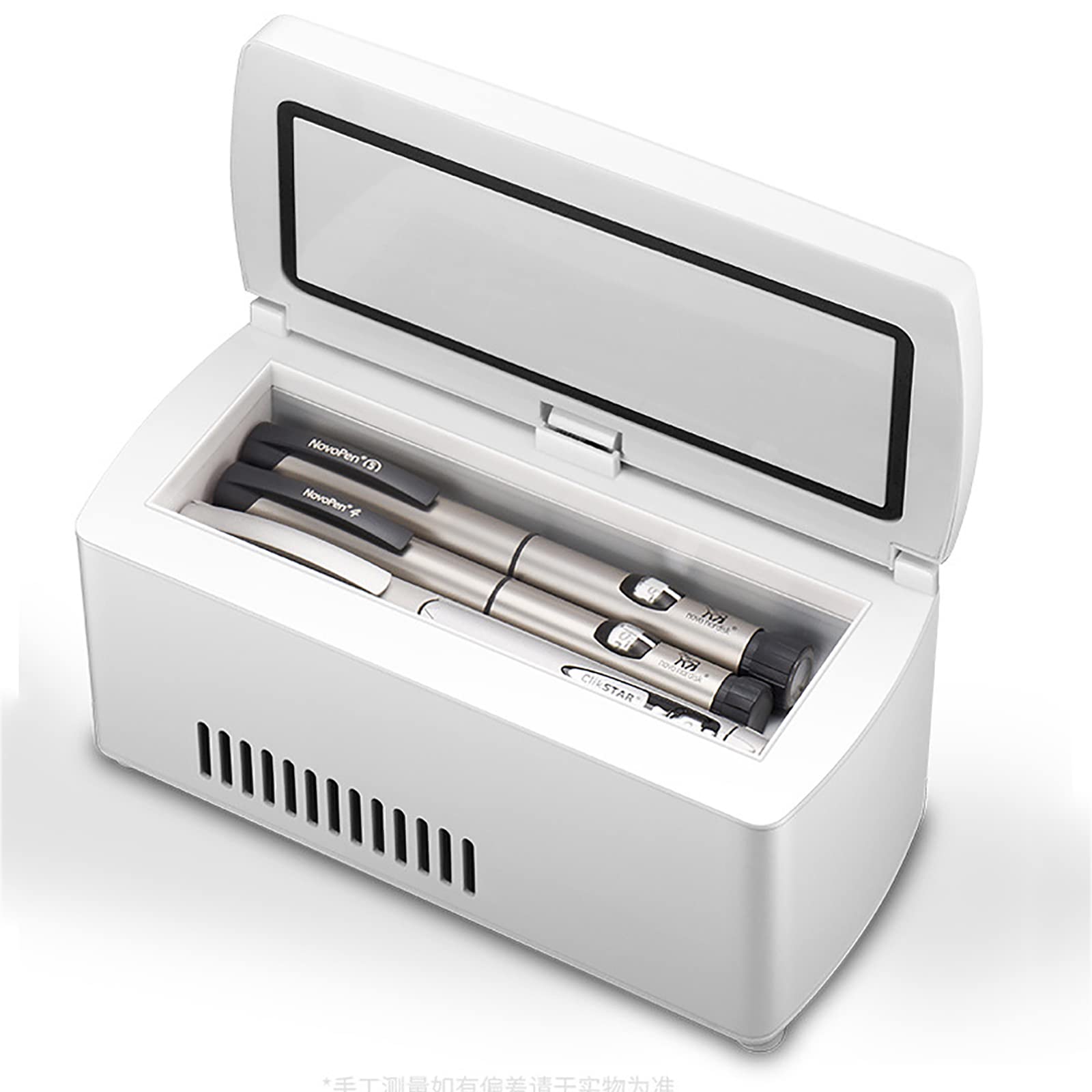 Caja Fría para Insulina, Caja Fría para Medicamentos USB con Pantalla Digital LCD, Admite Múltiples Métodos De Carga, Enfriamiento Rápido, Sistema De Alarma De Batería Baja