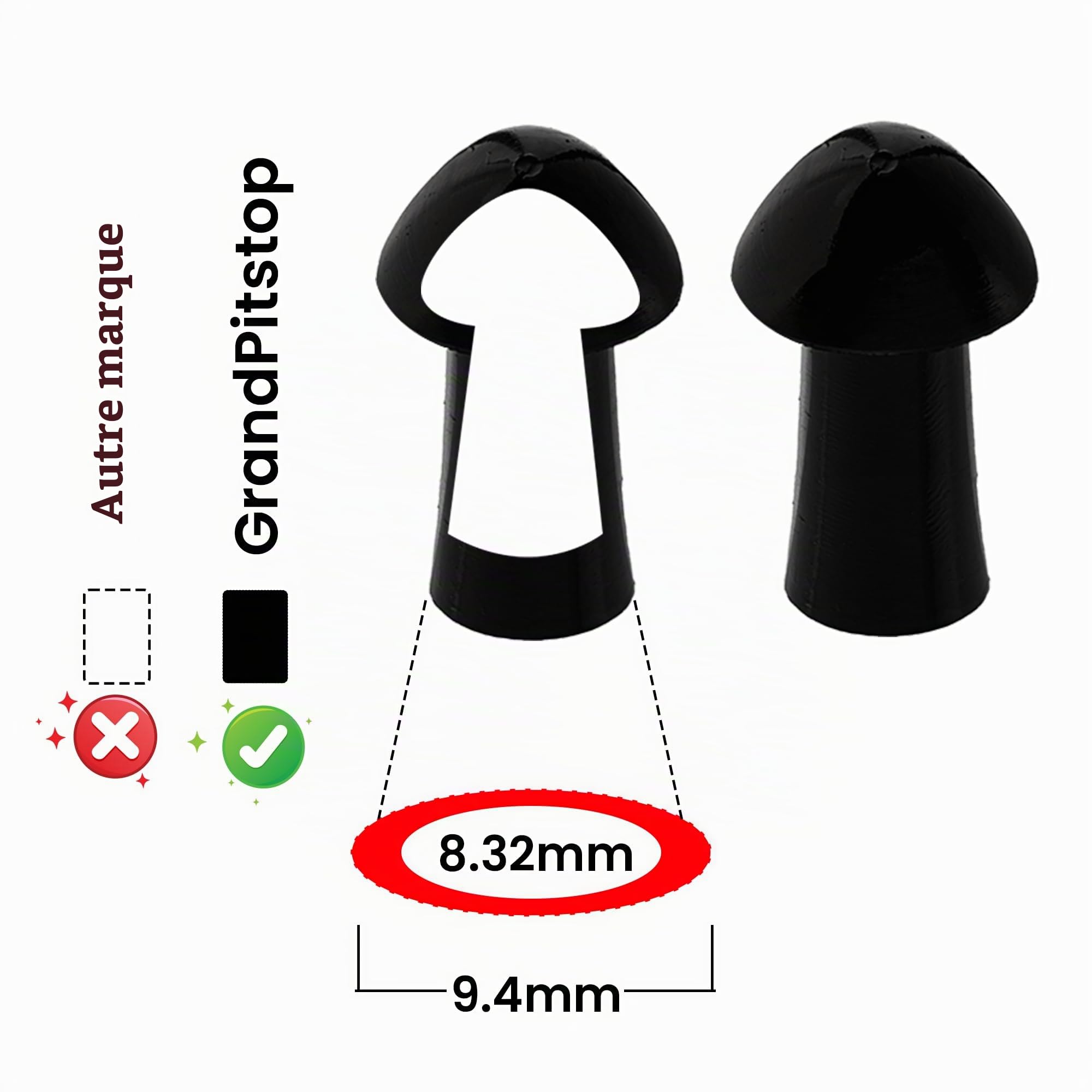 GRAND PITSTOP 21 Pcs Tubeless Tire Plugger Repair for Punctures and Flats on Cars, Motorcycles, ATV, RV, SUV, Trailer, Trucks & Tractors (15 Mushroom Plugs)