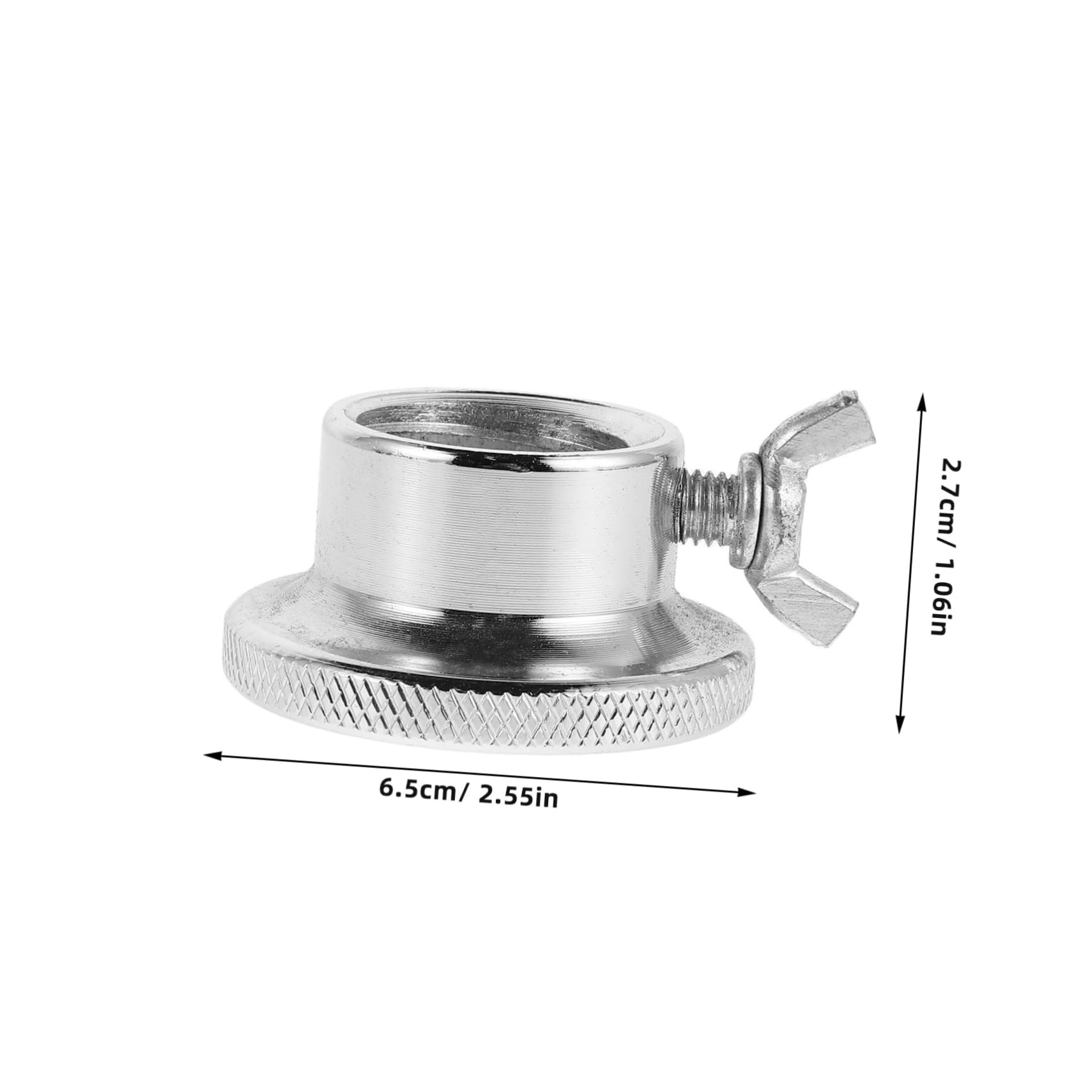 POPETPOP 2Pcs Standard Dumbbell Screw Nut for Weightlifting Slip Barbell Collar Clamps Secure Dumbbell Fixed Nut for Workout Design Silver