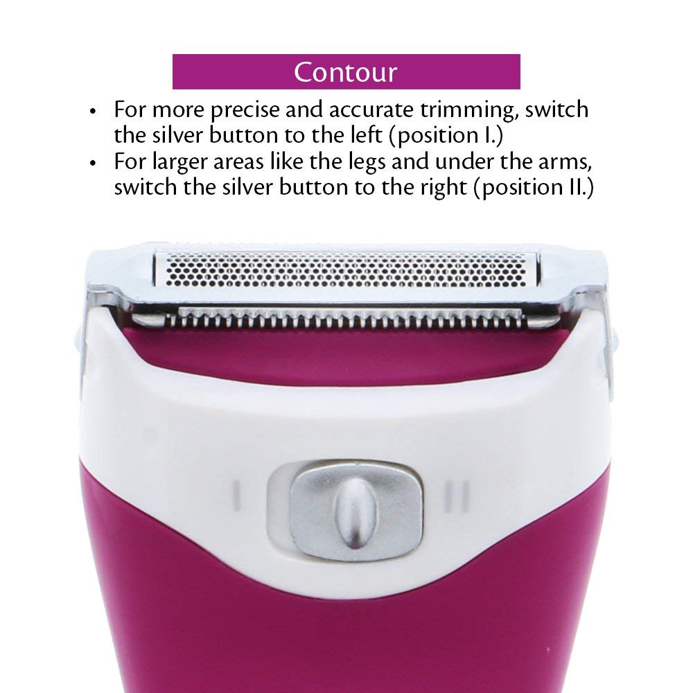 Pure Silk Battery Powered Electric Wet and Dry Foil Shaver with Triple Stainless Steel Blades and Comfort Grip 1