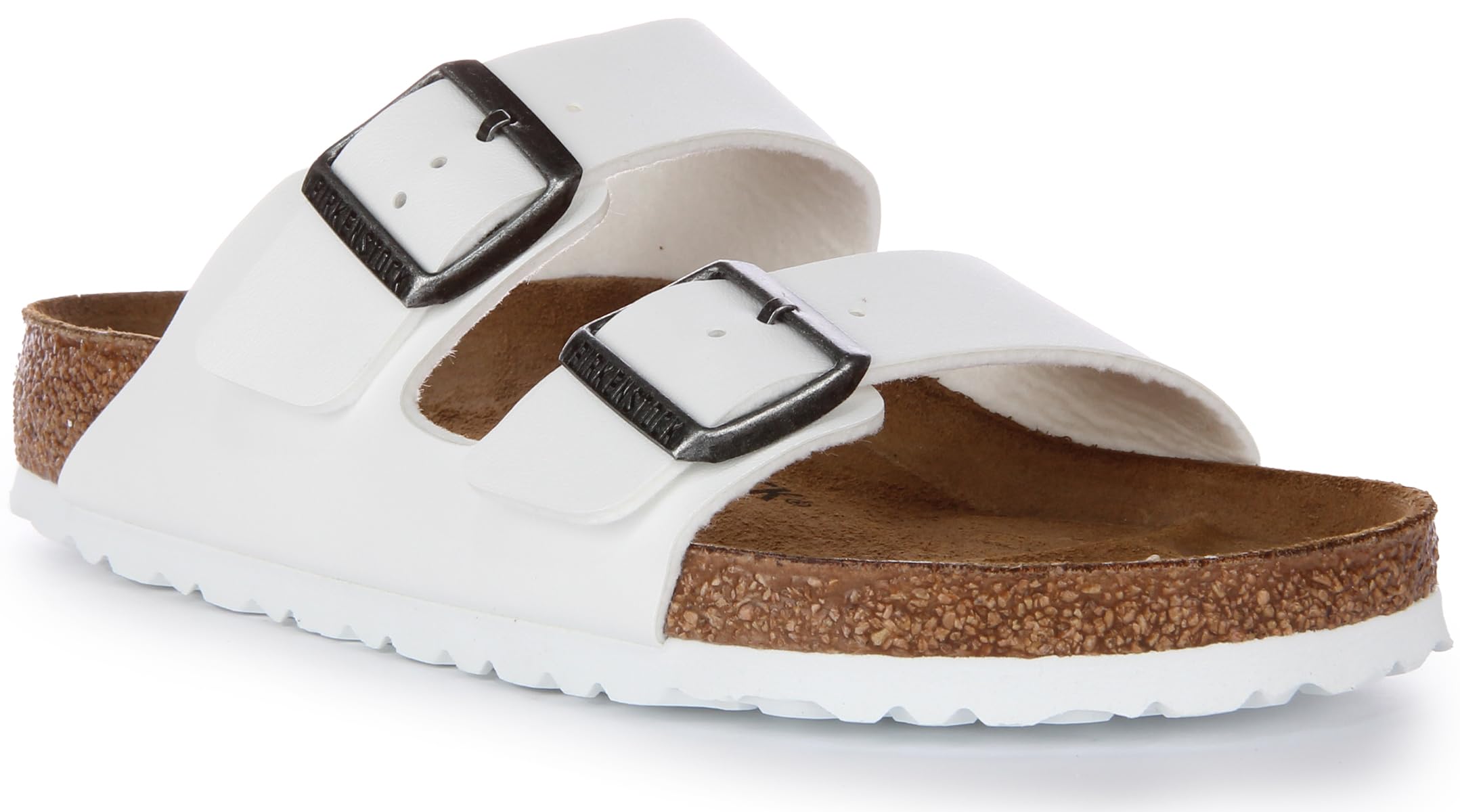 Birkenstock Women's White Arizona Dual Strap Sandals - Birk37016 / 324 055 Size 5 Other