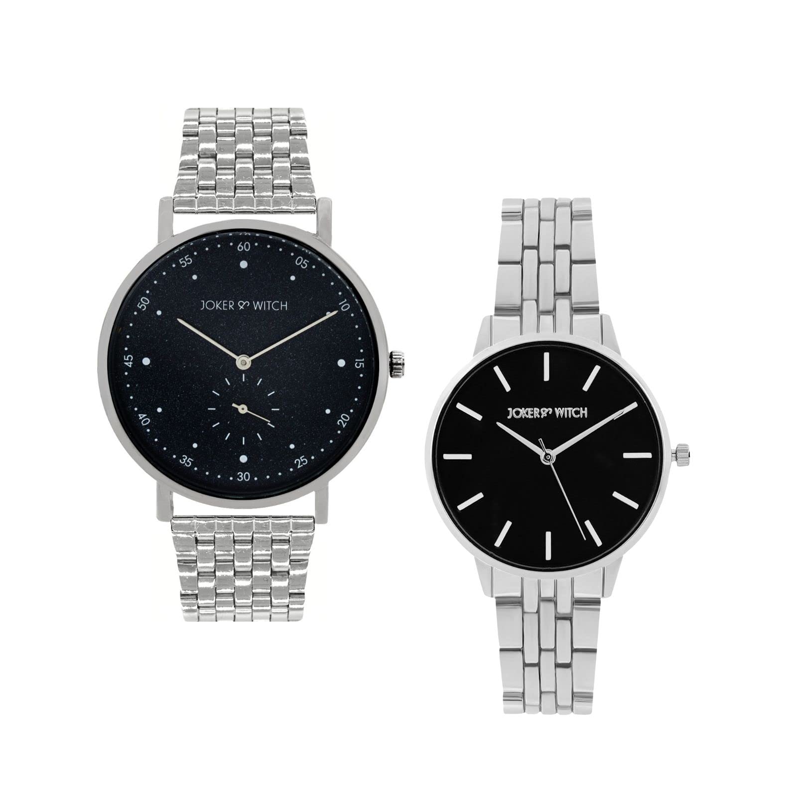 Joker & Witch Stainless Steel C3Po & R2D2 Couple Analogue Watches, Black Dial, Silver Band (B0BVB6Q2ZQ) Amazon Price History, Amazon Price Tracker