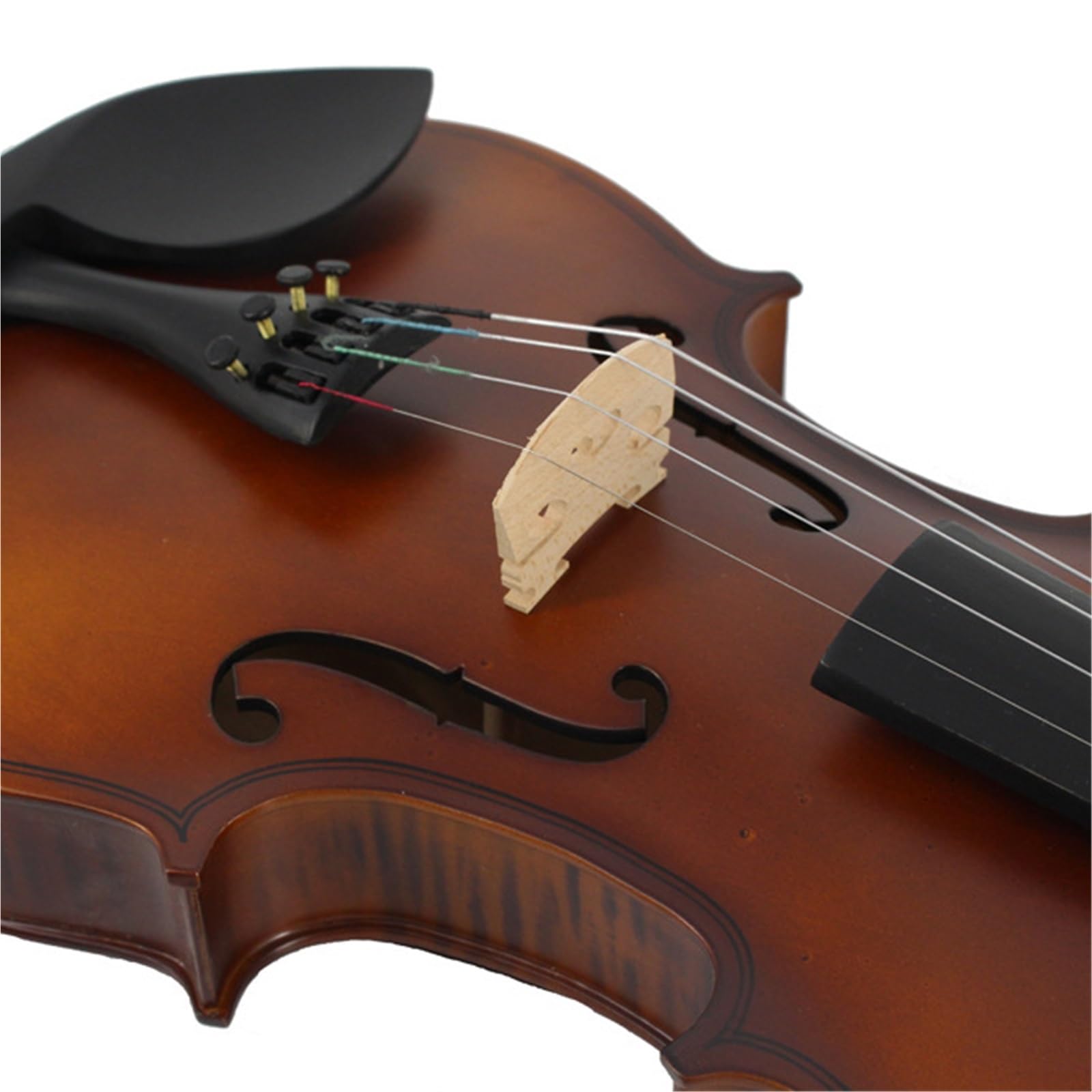 Violino In Compensato Per Esercitazione Per Principianti In Compensato Tigrato Con Diverse Dimensioni Disponibili(4/4)
