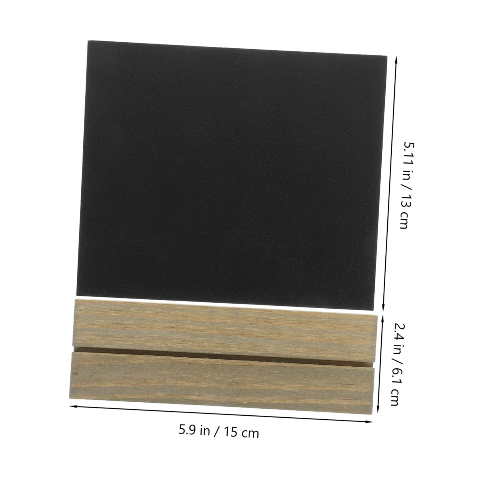 Petit Tableau Noir Vintage en Bois, Lot de 10, Noir