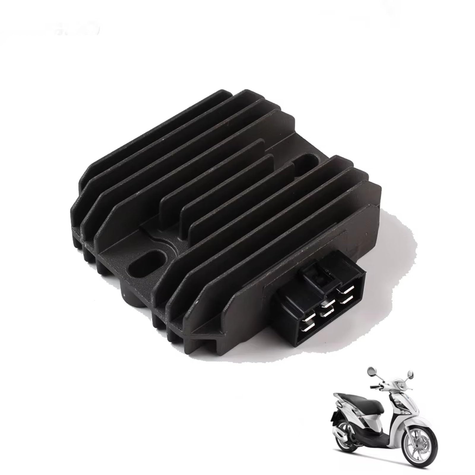 Motocicleta rectificador Compatible con Piaggio 125 para Liberty 125 RST para Vespa 125 2004 Scooter Motocicleta Regulador Rectificador De Voltaje 486062-112901-11N