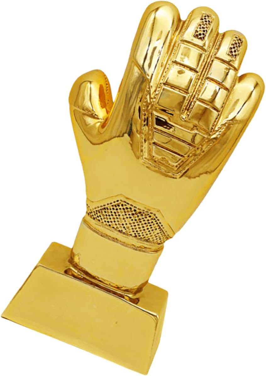 Decorative Goalkeeper Glove Trophy Desktop Soccer Trophy for Goalkeeper Accessories Award Trophy for Soccer Enthusiasts