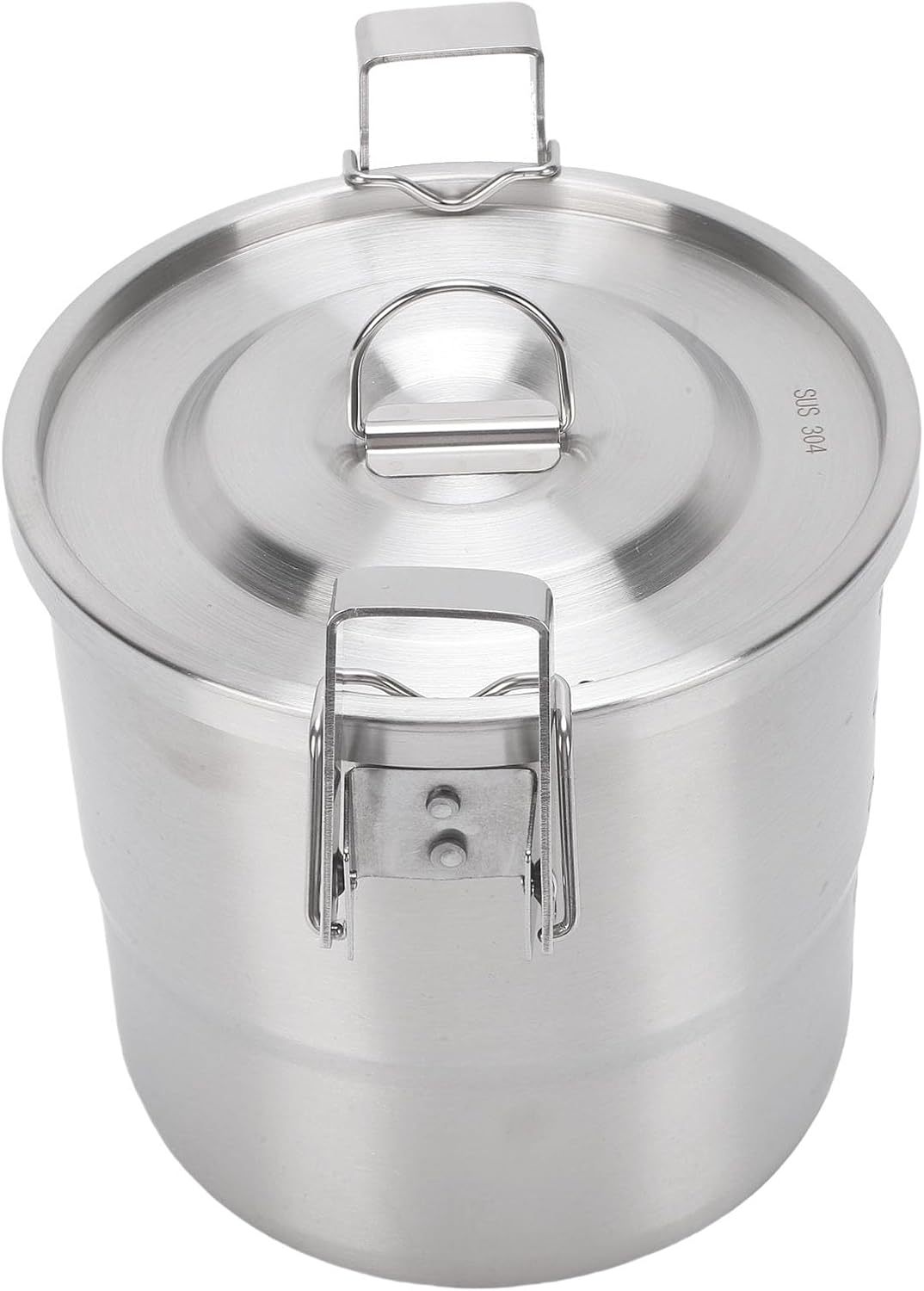 Stainless Steel Camping Pot, 3L Capacity with Lid and Steam Rack, Lightweight Camping Cookware for Hiking, Travelling, Backpacking Outdoor Cooking