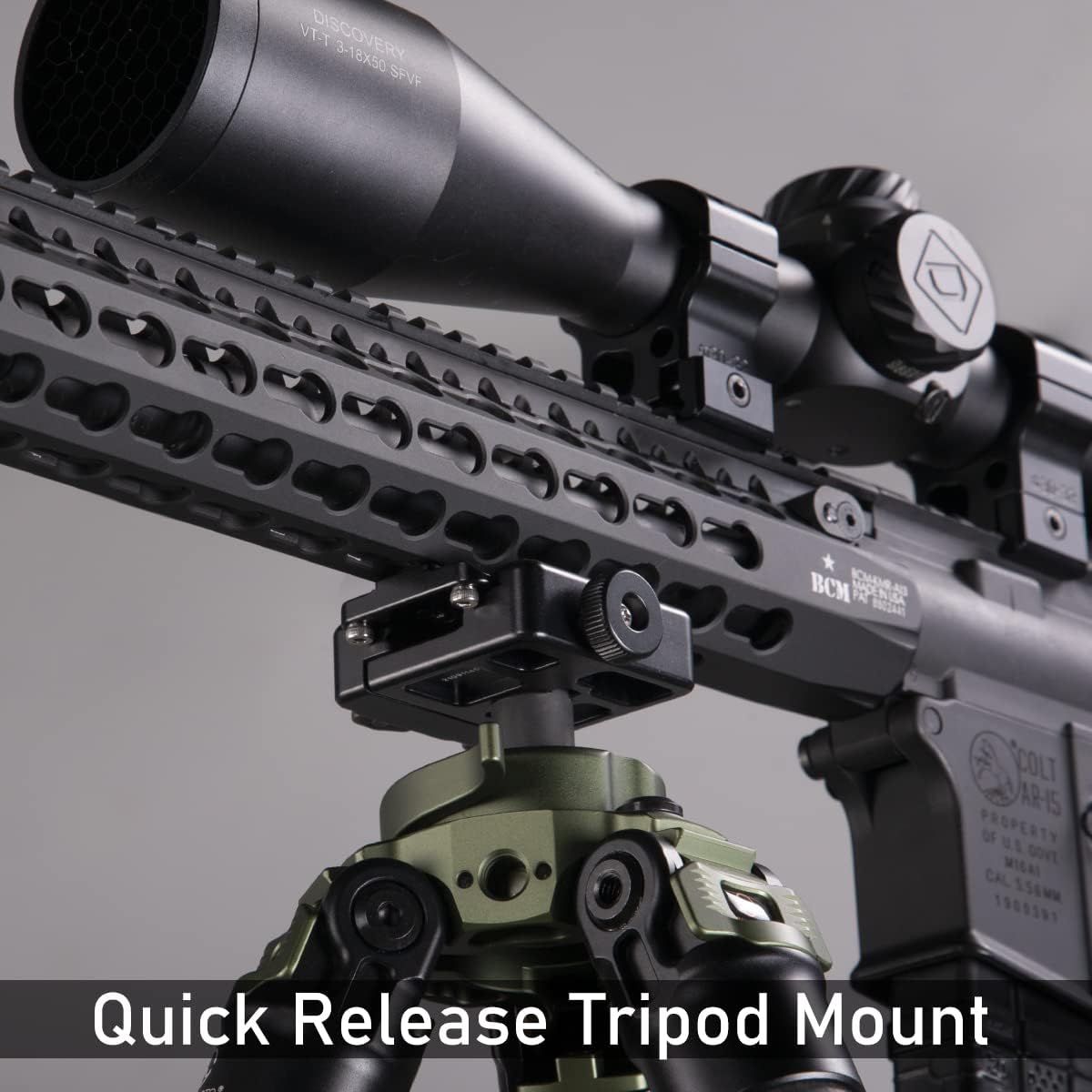 Keymod to Arca/RRS Dovetail Mount Plate - Quick Release Adapter for Hunting Tripods, Anti-Recoil Design - Image 7