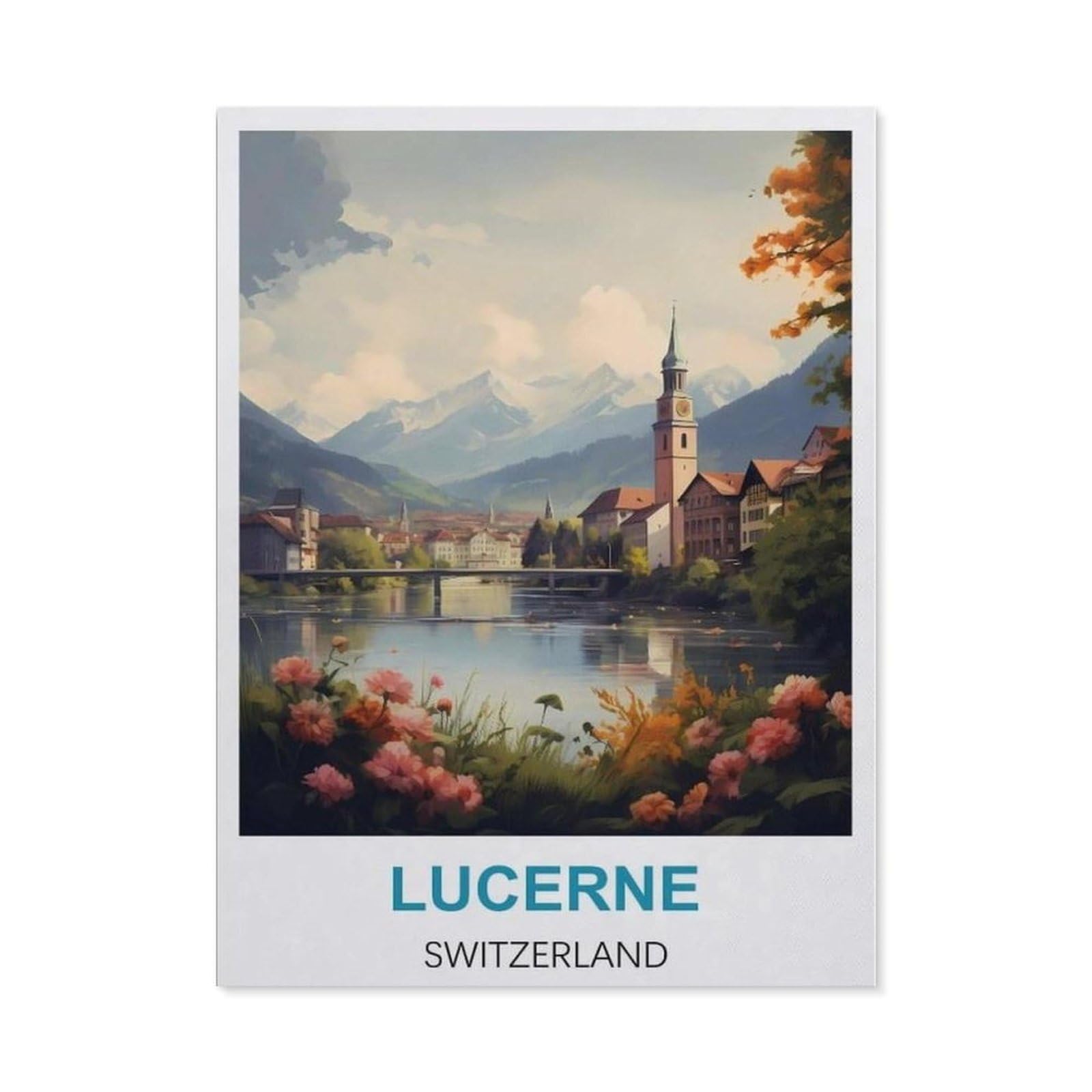 BEAYODKP 5D Diamond Painting Kits，Lucerne Switzerland（50 x 60 cm）