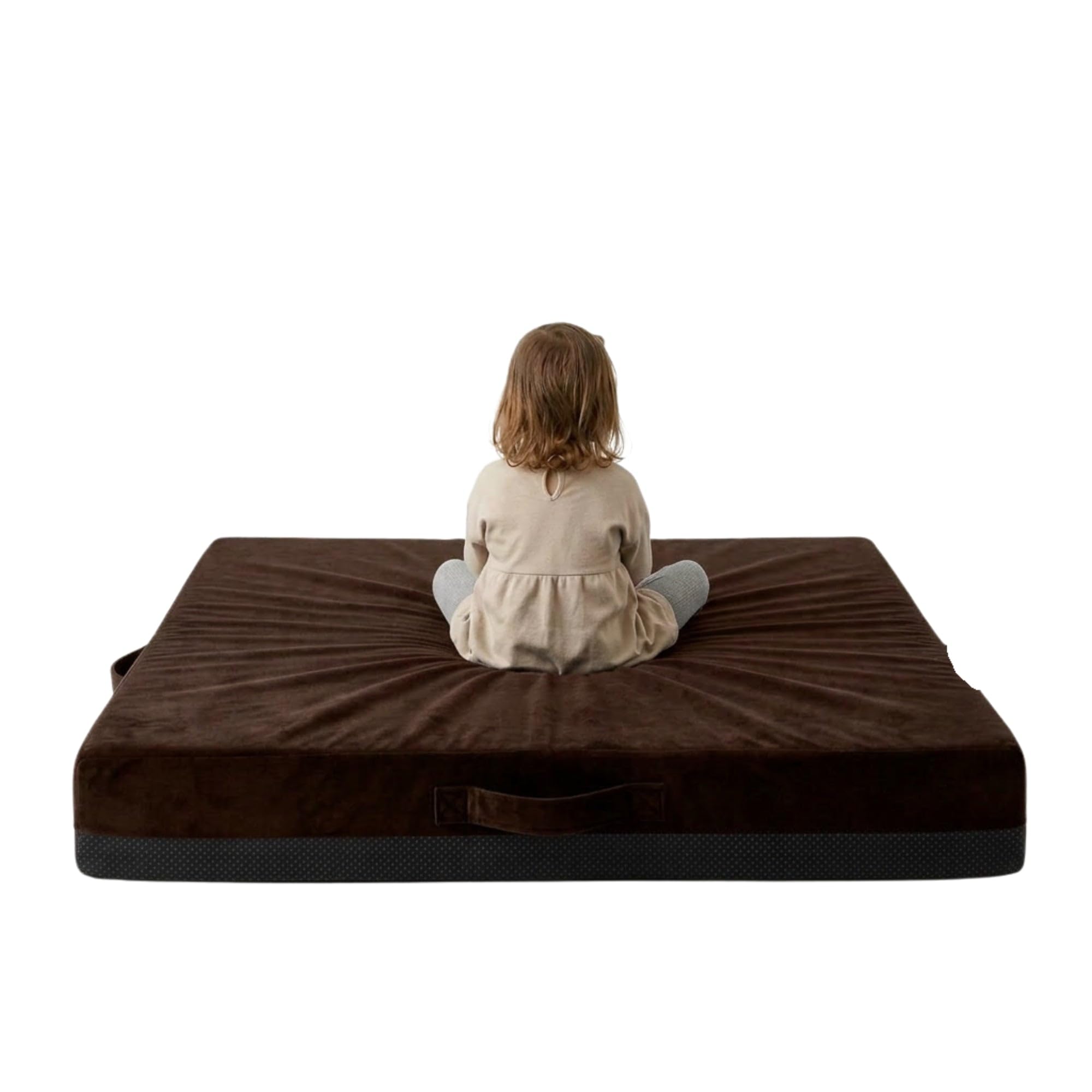 Kosiproducts Sensory Gymnastics Crash Pad, Non Slip 10cm Chocolate,Wide-Lge
