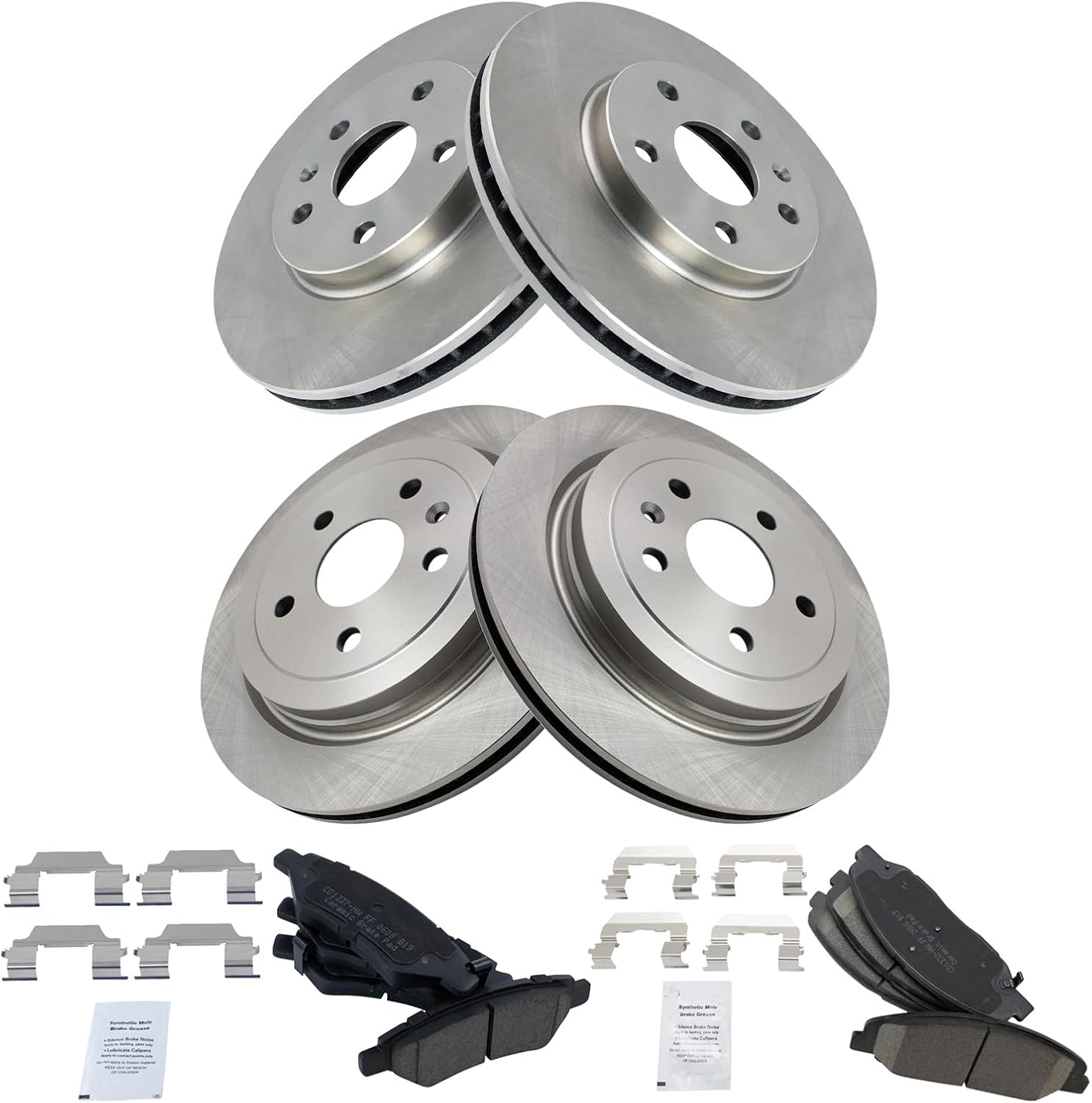 Front & Rear Brake Pad & Rotor Kit for Cadillac CTS