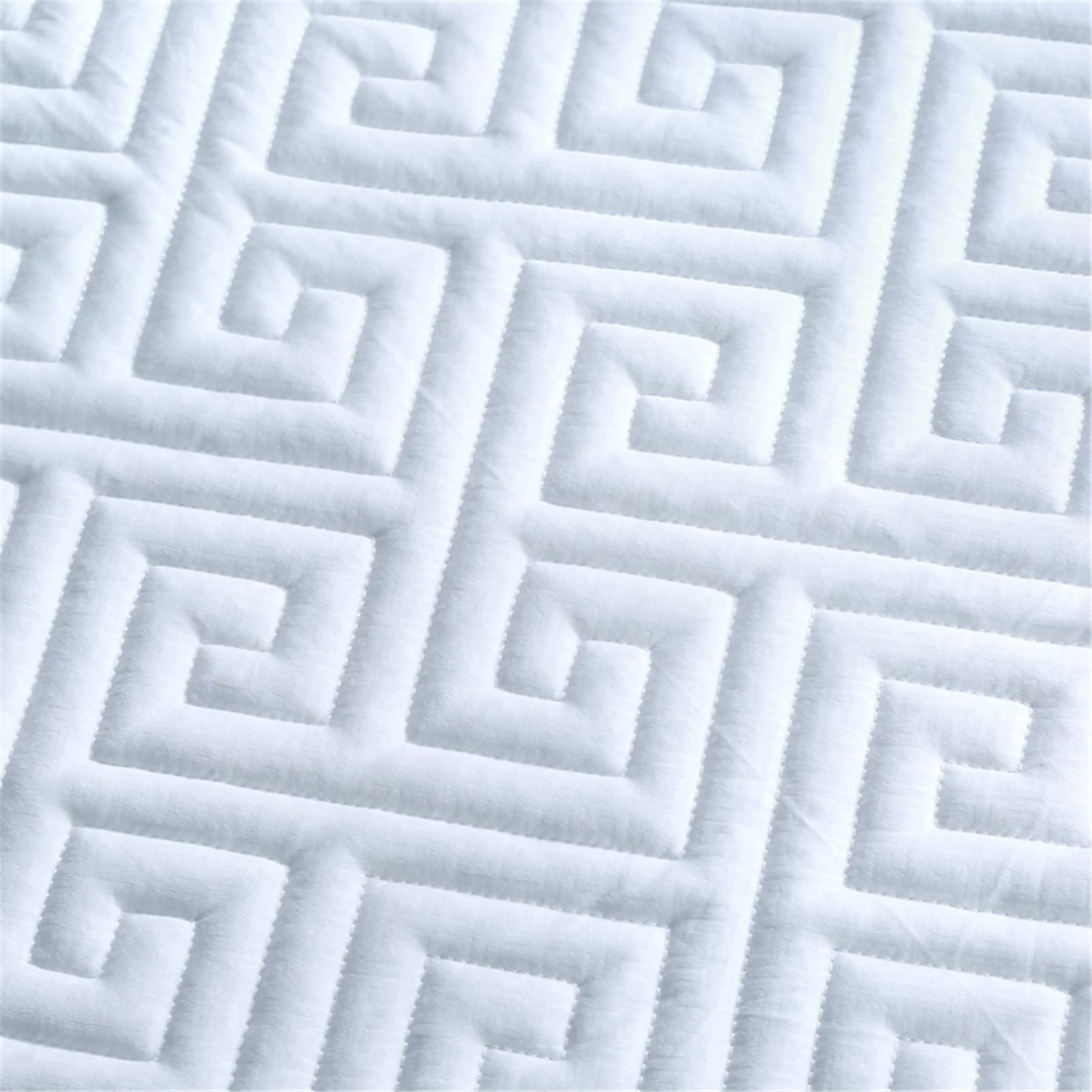 Protector Colchon, Home Protector de Colchón Acolchado, Cubrecolchón, De Fibra, Transpirable, Confortable, Cubre Colchón (Blanco,EstáNdar 150x200cm)