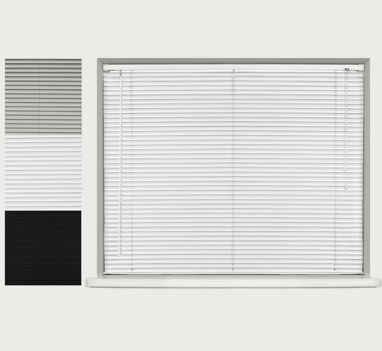 Caecus Aluminium Venetian Blind 135 x 210cm White