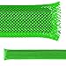 Electriduct 1" PET Expandable Braid Sleeving Flexible Wire Mesh Sleeve - 10 Feet - Green