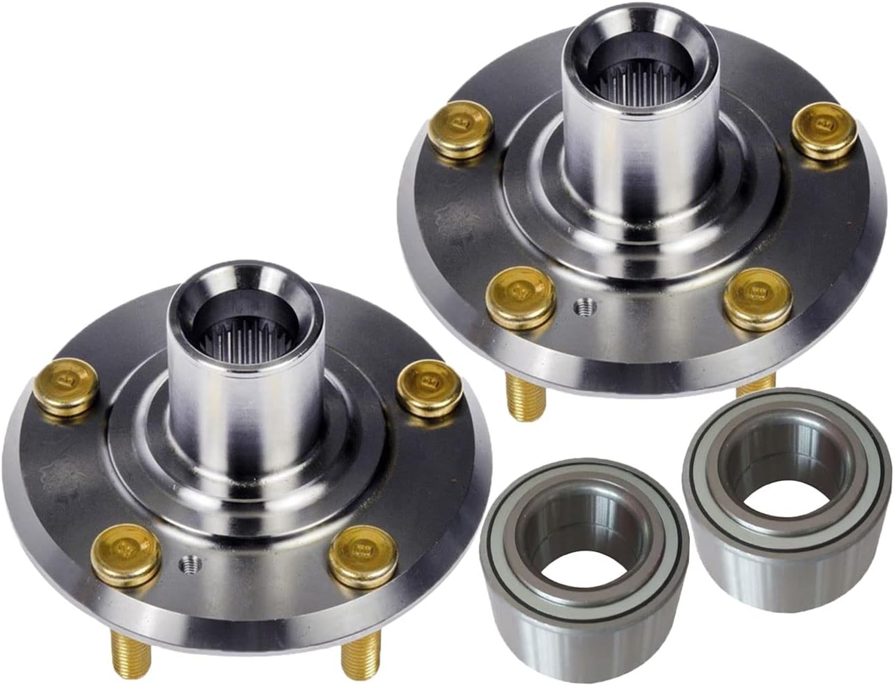 Front Wheel Bearing Hub Assembly with 5 Lug Compatible with Dodge Neon,Chrysler PT Cruiser Wheel Bearing 930-300-510058 Pair