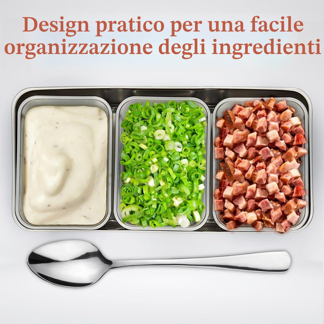 TIKUSAN Yakumi - Contenitore per spezie in acciaio inox, con coperchio, misura media, prodotto in Giappone (3 contenitori)