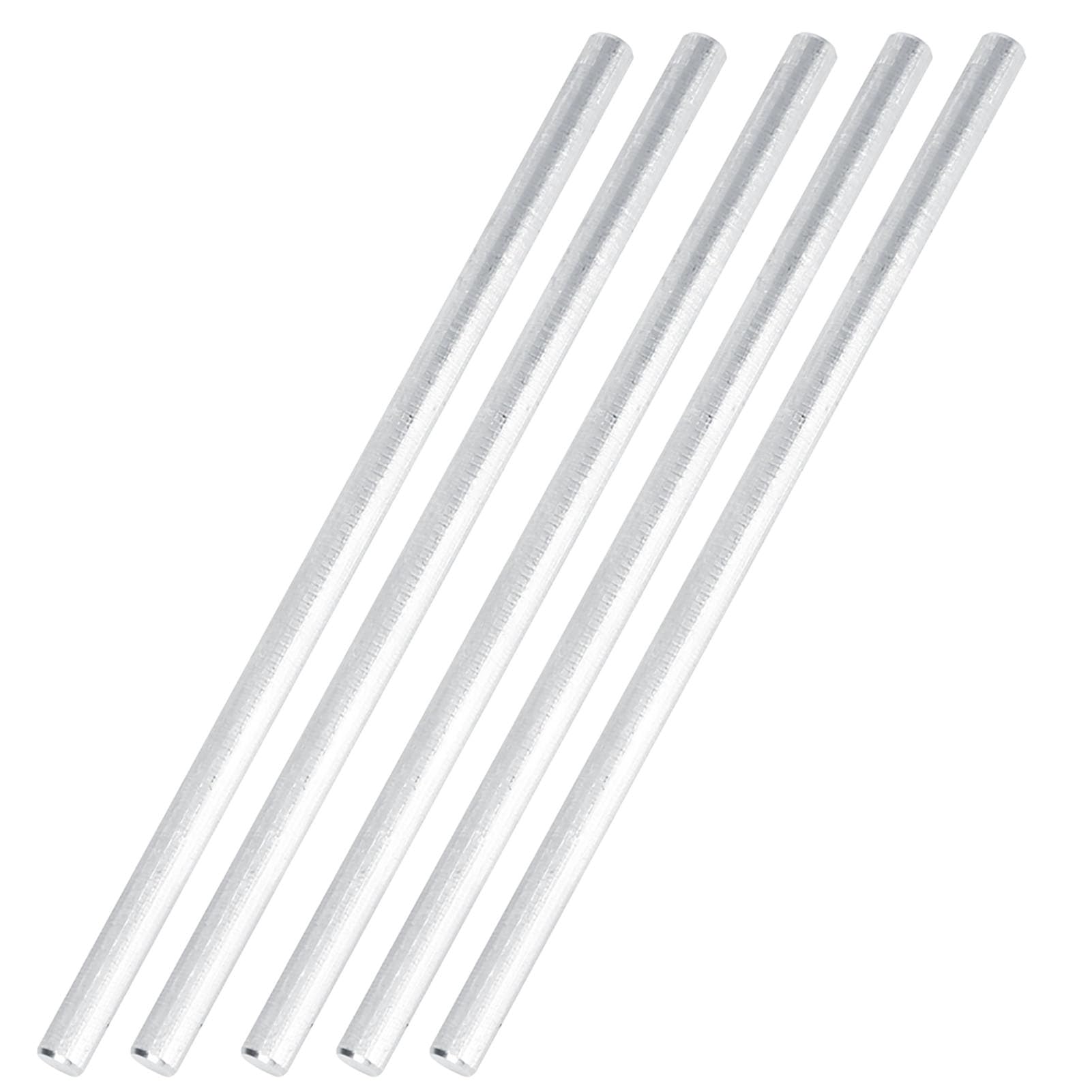 5PCs Stainless Steel Round Rods, D Shaft 6mm Round Steel Rod Linear Rail Shaft Robot D Shaft Industrial Robot Parts for DIY Craft Model Car Helicopter Airplane