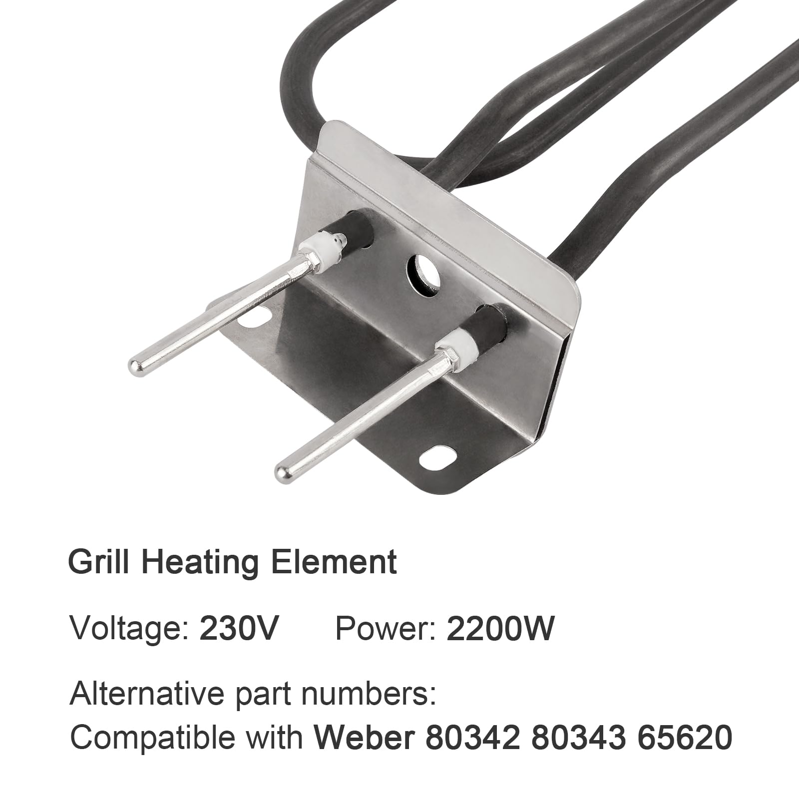 Kingsea Elemento Riscaldante per Griglie Weber Serie Q140 Q1400,Weber 80342 80343 65620,230 V 2200 W,Accessori per Weber