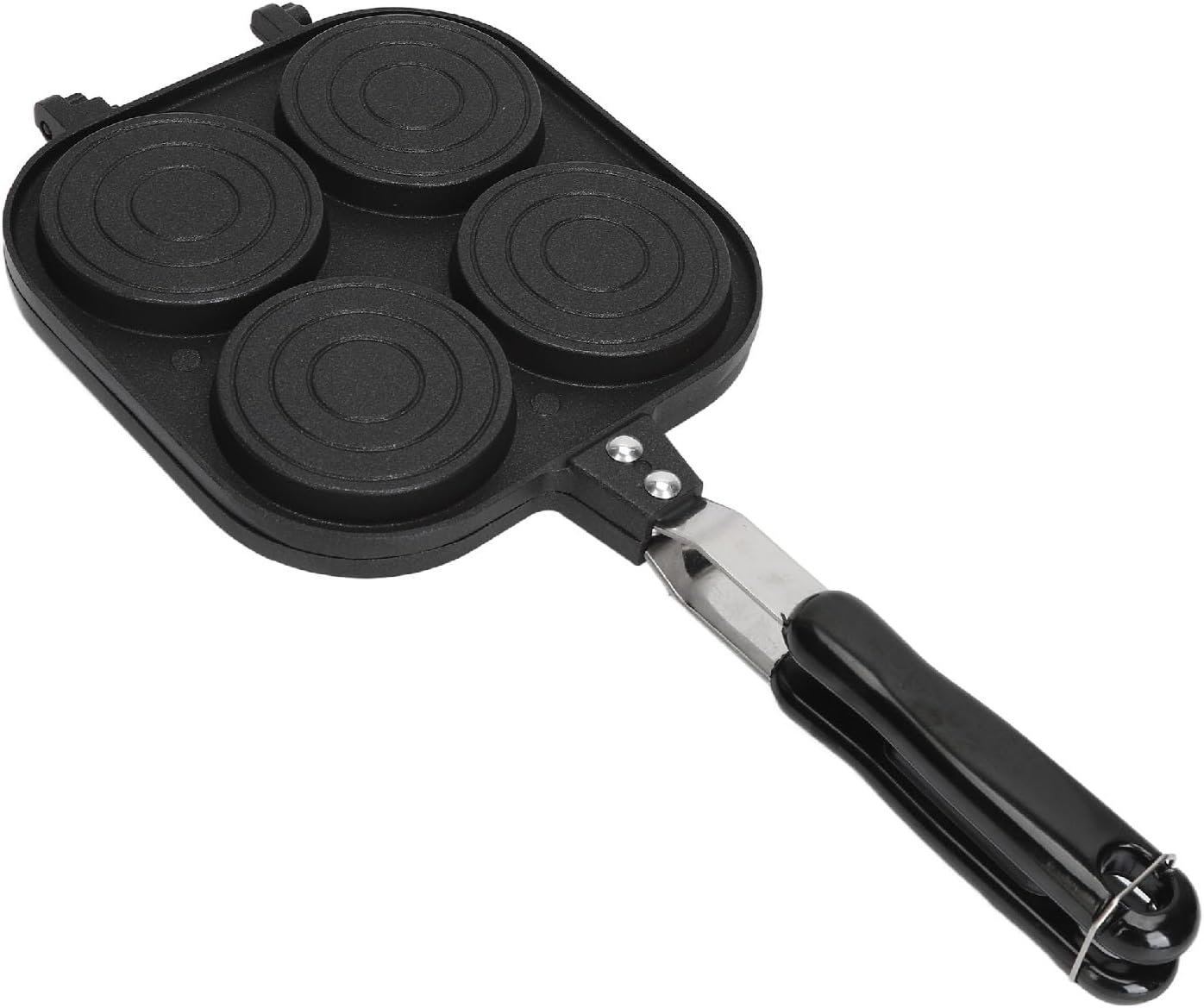 BAFOVY Double Sided Pan, Aluminum Alloy, Non-Stick Coating, 15.7x7.3 in, for Waffle, Grilling, Roasting, Sandwich, Bread, and Egg