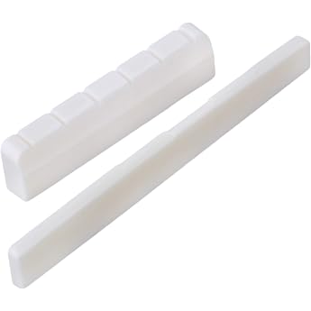 RDEXP 6 String Guitar Parts Bone Bridge Saddle Nut Set 80 mm &amp; 50 mm for Classical Guitar RDEXP 6 String Guitar Parts Bone Br