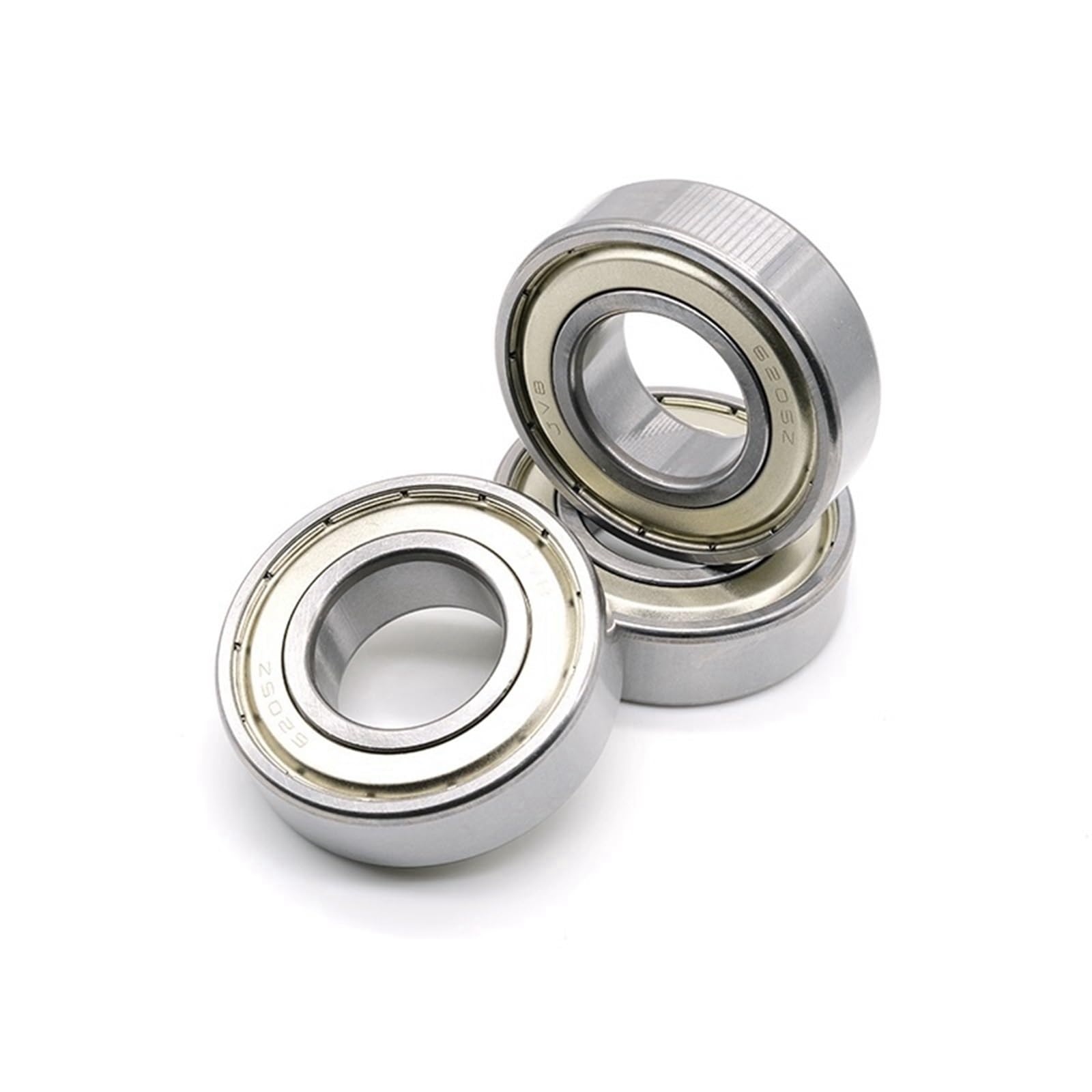 Rodamiento de bolas de ranura profunda 6205 ZZ 25 x 52 x 15 mm Rodamiento de bolas sellado con protección metálica 6205ZZ 6205-2Z 2 piezas